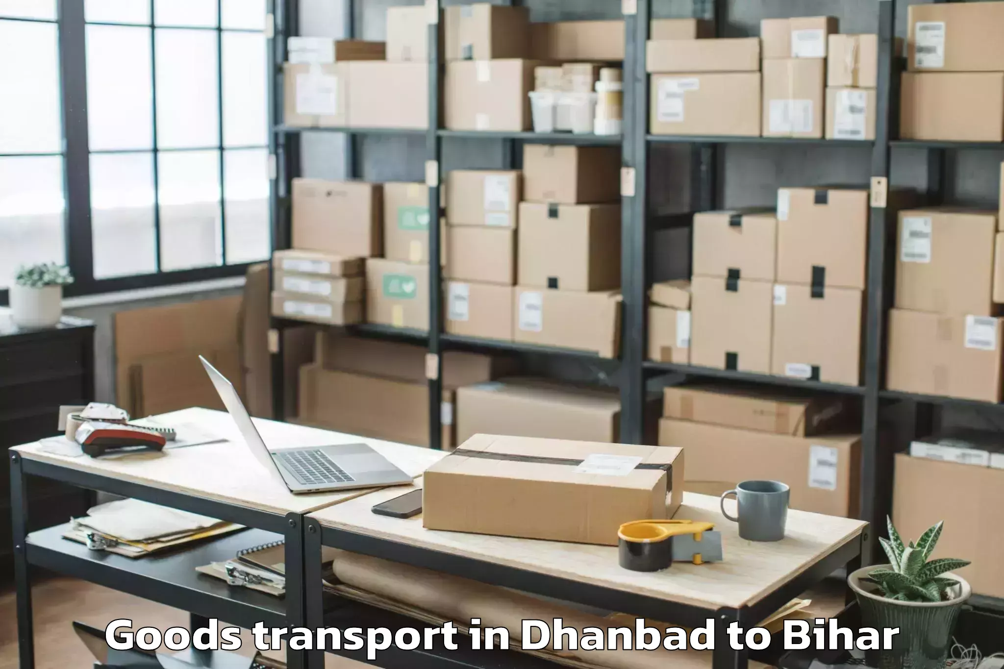 Hassle-Free Dhanbad to Nasriganj Goods Transport